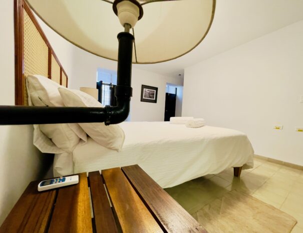 industrial lamps, villaverde bnb, master room, old havana, cuba